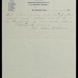 a page of handwritten text