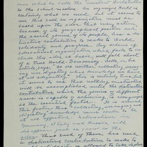 a page of handwritten text