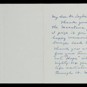 a page of handwritten text