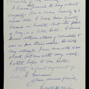 a page of handwritten text