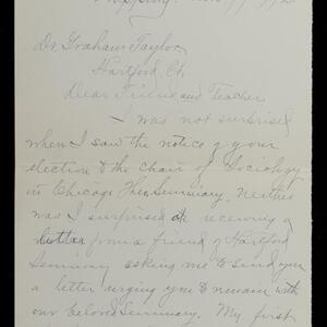 a page of handwritten text