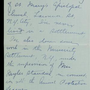 a page of handwritten text
