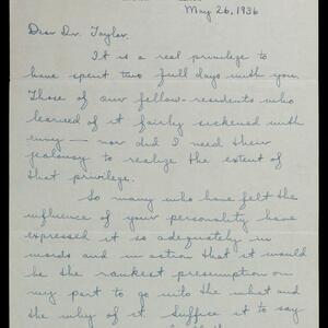 a page of handwritten text