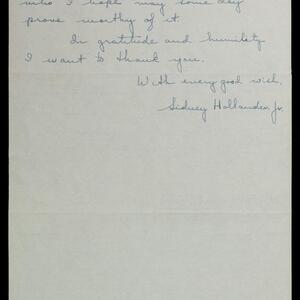 a page of handwritten text