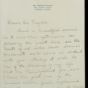 a page of handwritten text
