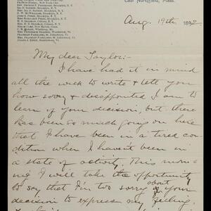 a page of handwritten text