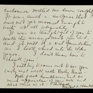 a page of handwritten text