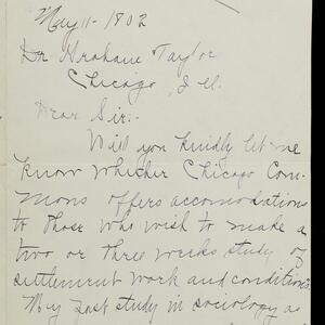 a page of handwritten text