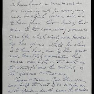 a page of handwritten text