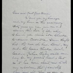a page of handwritten text