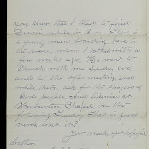 a page of handwritten text