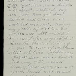 a page of handwritten text