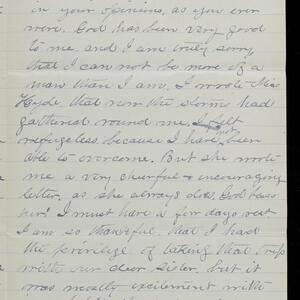 a page of handwritten text
