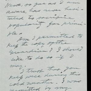 a page of handwritten text