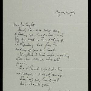 a page of handwritten text