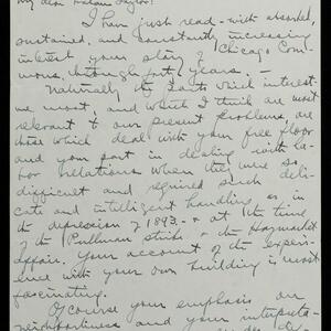 a page of handwritten text