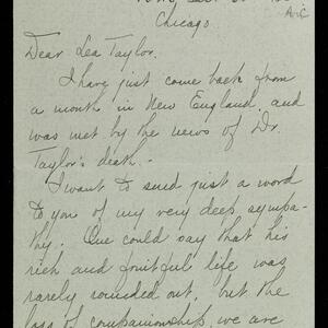 a page of handwritten text