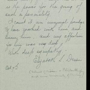 a page of handwritten text