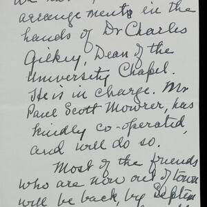 a page of handwritten text