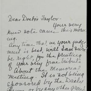 a page of handwritten text