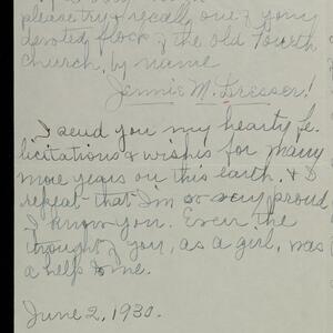 a page of handwritten text