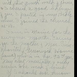 a page of handwritten text
