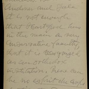 a page of handwritten text