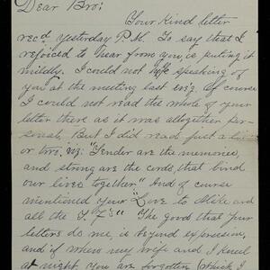 a page of handwritten text