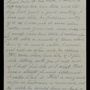 a page of handwritten text