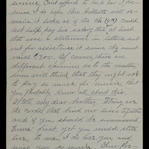 a page of handwritten text