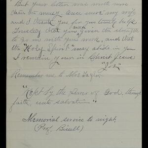 a page of handwritten text