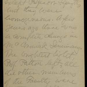 a page of handwritten text