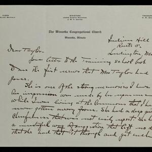 a page of handwritten text