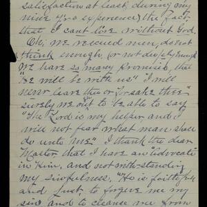 a page of handwritten text