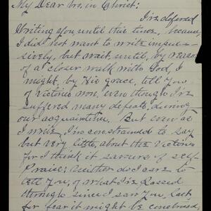 a page of handwritten text