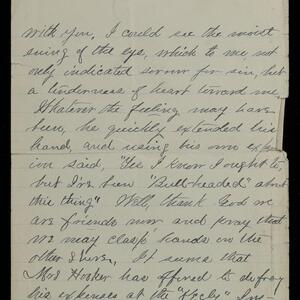 a page of handwritten text