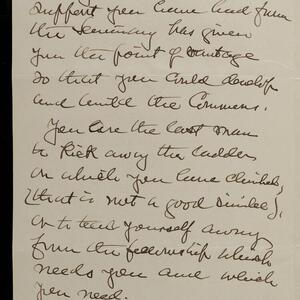 a page of handwritten text