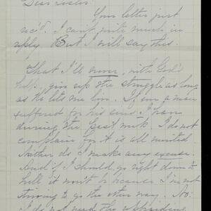 a page of handwritten text