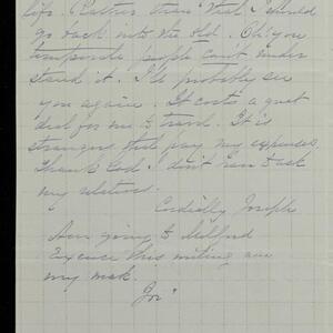 a page of handwritten text