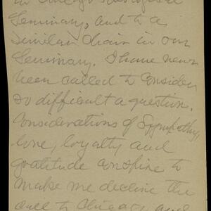 a page of handwritten text