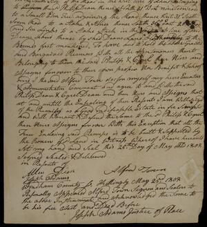 a page of handwritten text