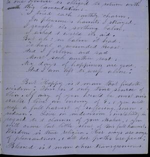 a page of handwritten text