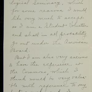 a page of handwritten text