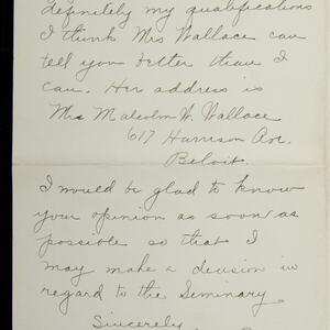 a page of handwritten text