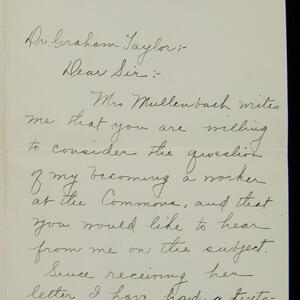 a page of handwritten text