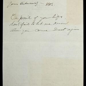 a page of handwritten text