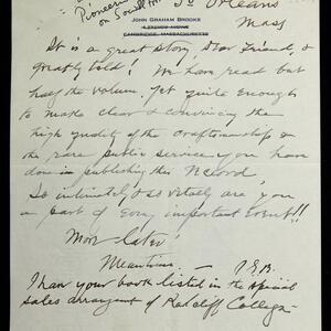 a page of handwritten text