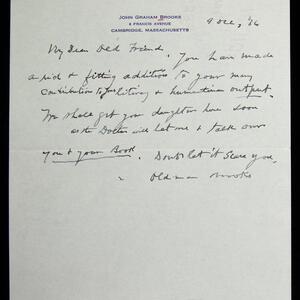 a page of handwritten text