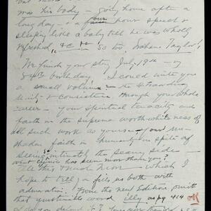 a page of handwritten text