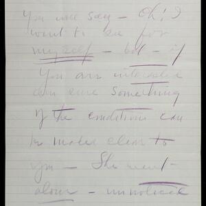 a page of handwritten text